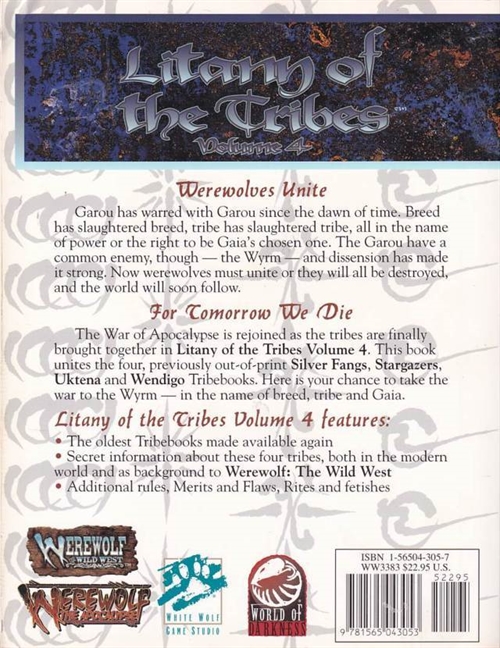 Werewolf the Apocalypse 2nd Edition - Litany of the Tribes Volume 4 (B Grade) (Genbrug)